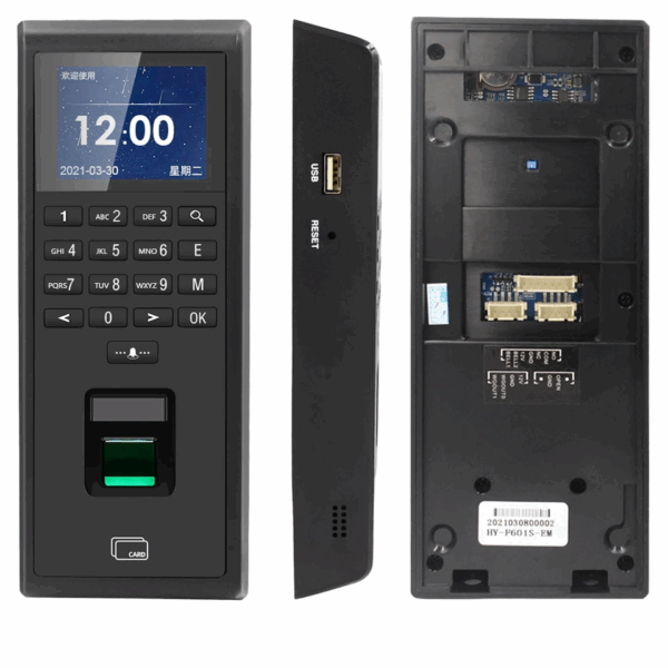 Acceso de puerta reloj biometrico