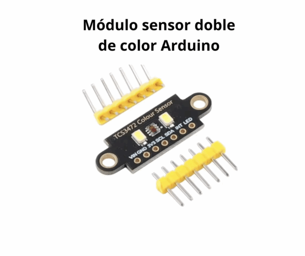 Módulo sensor doble de reconocimiento de color TCS3472 con filtro IR para Arduino