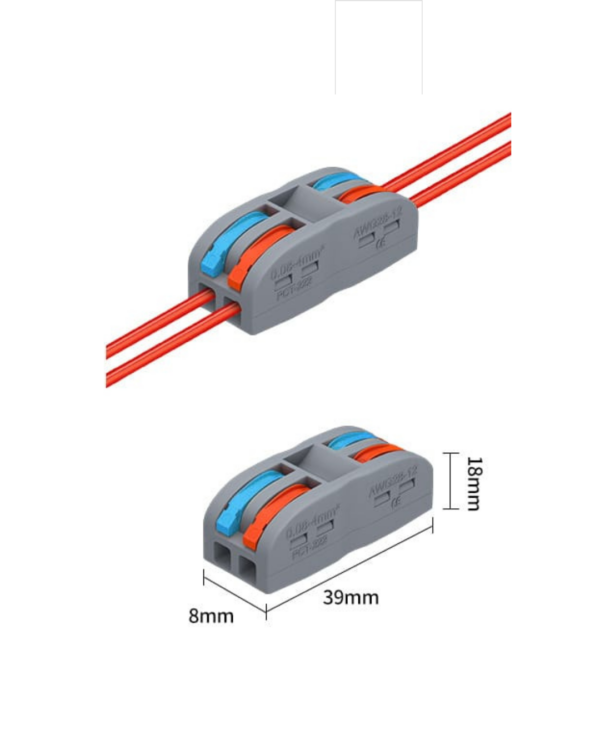 conector de cable 2 a 2
